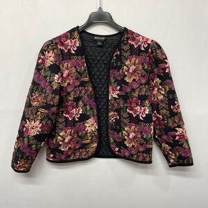 Vintage Mizz Lizz Women Open Front Quilted Blazer Jacket Size Large B356 -20